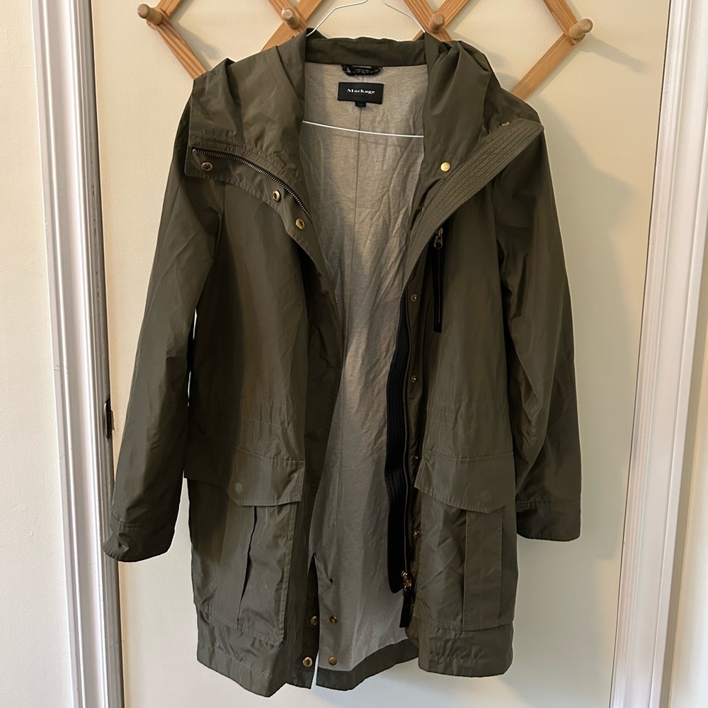 Women’s Mackage Utility Rain Jacket S